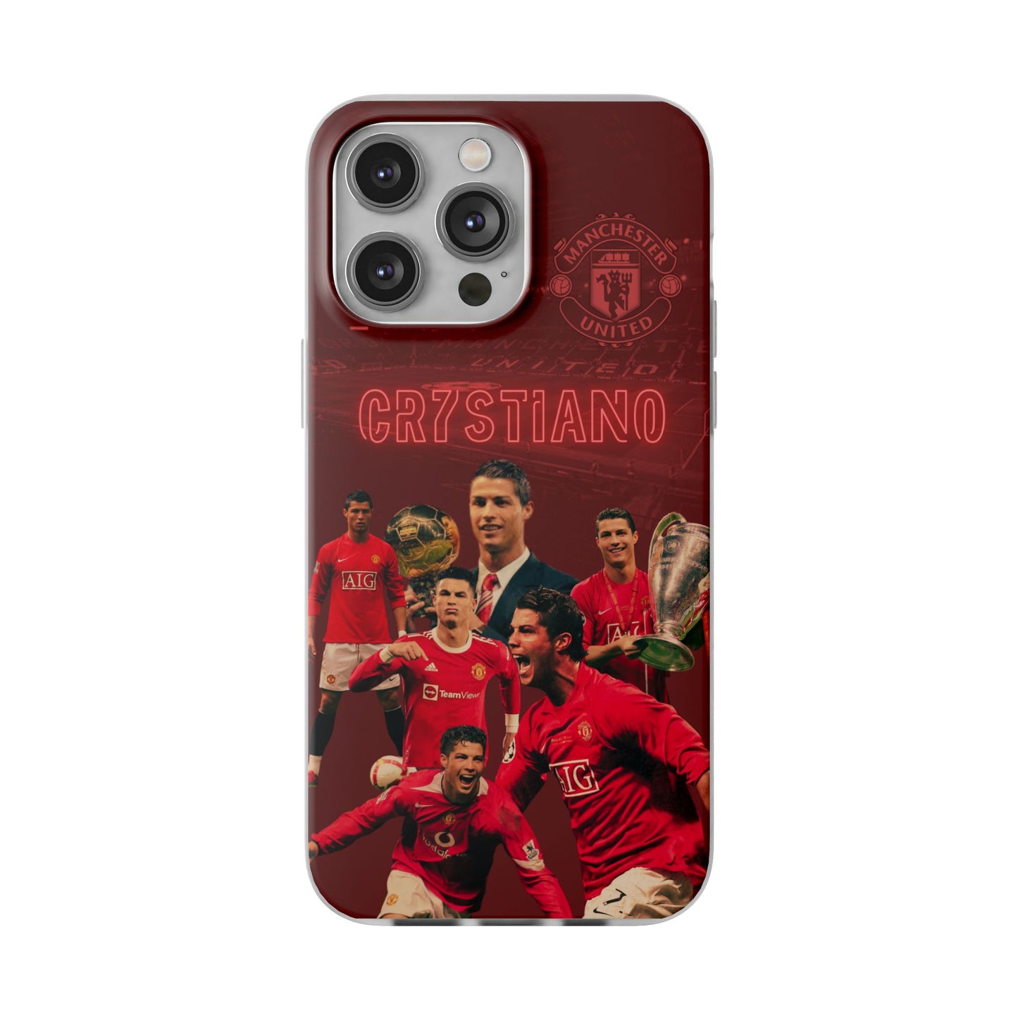 Legendary Red Devil, Cristiano Ronaldo 7, Manchester United Legend - iPhone Cases