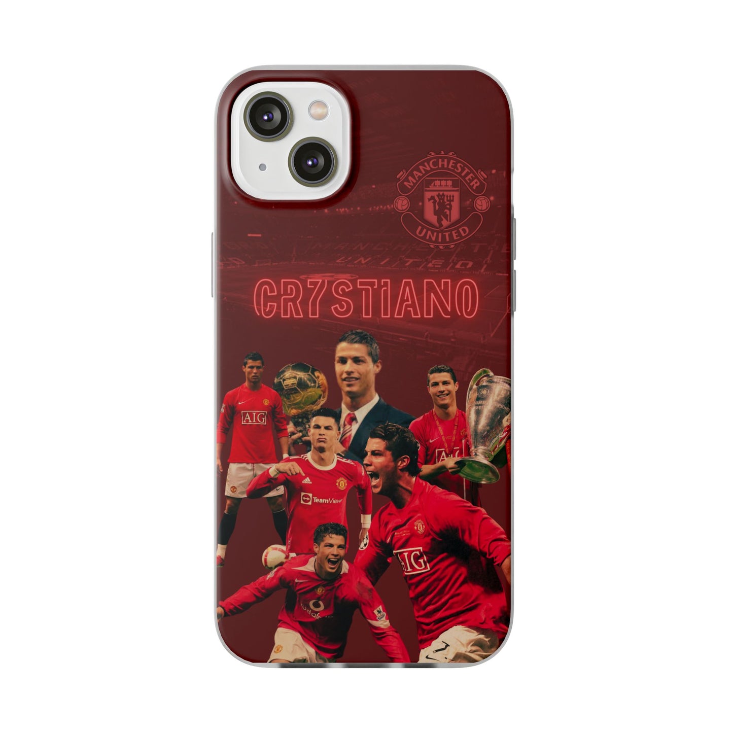 Legendary Red Devil, Cristiano Ronaldo 7, Manchester United Legend - iPhone Cases