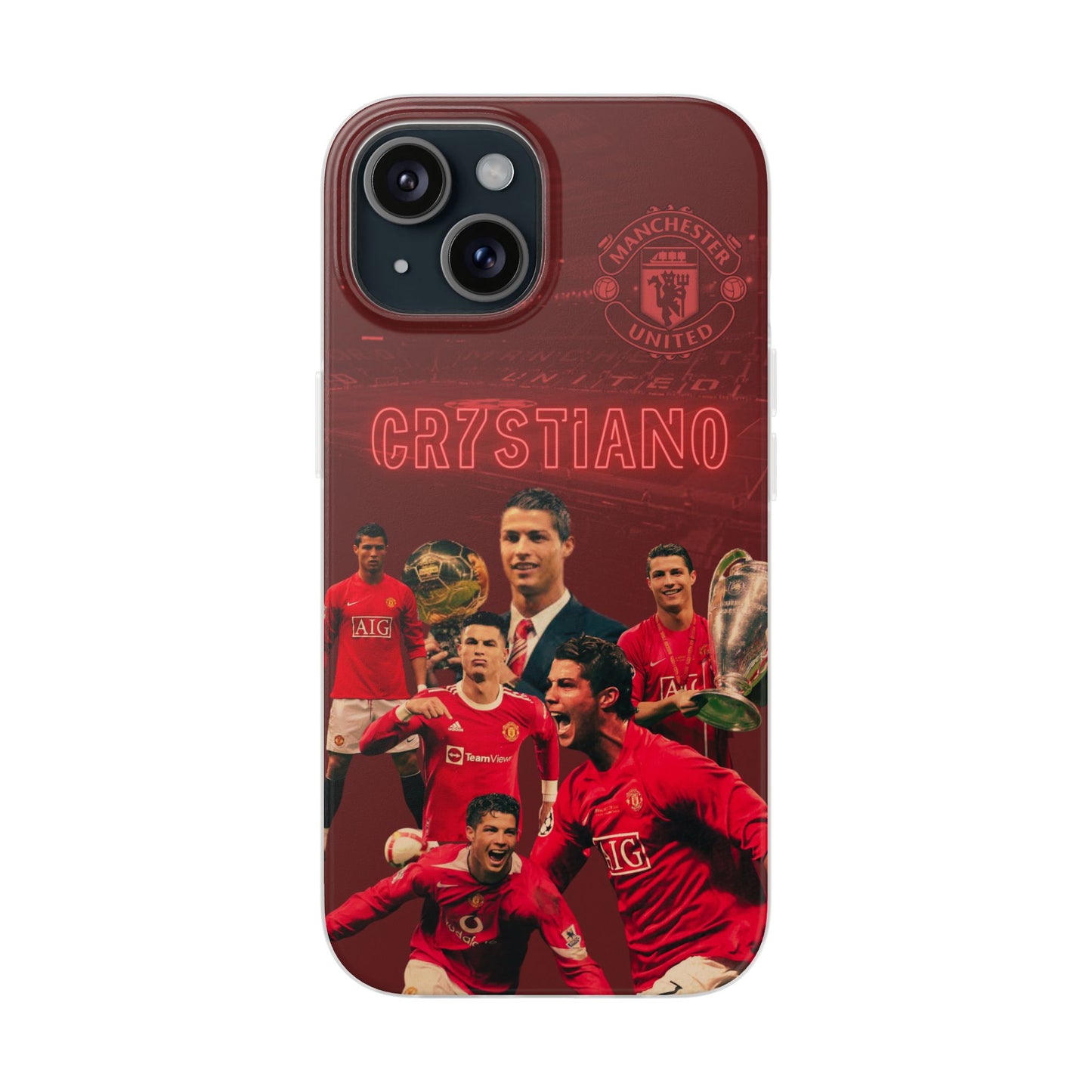 Legendary Red Devil, Cristiano Ronaldo 7, Manchester United Legend - iPhone Cases